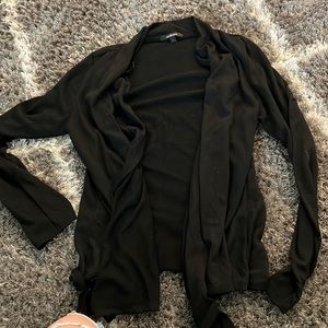 black cardigan
